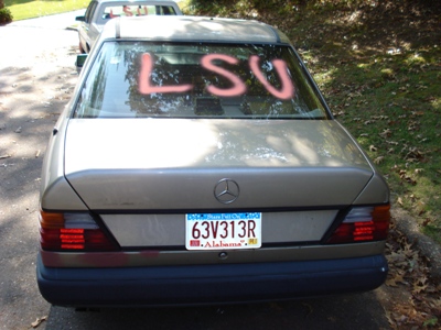 Mein schner Mercedes nach dem Anschlag