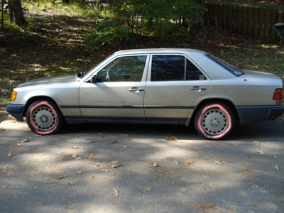 Mein schner Mercedes nach dem Anschlag