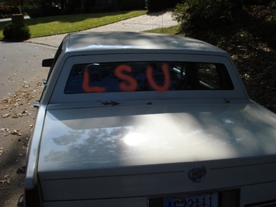 Andi's Cadillac nach dem Anschlag