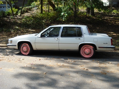 Andi's Cadillac nach dem Anschlag