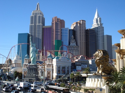 Hotel New York New York und der MGM Lwe